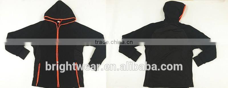 Men's contrast hi vis berber fleece zipper up long sleeve sweatshirt