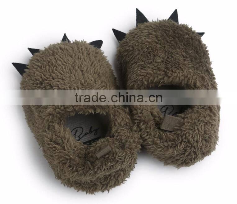 Cute paw design warm shoes for baby, little paw baby shoes