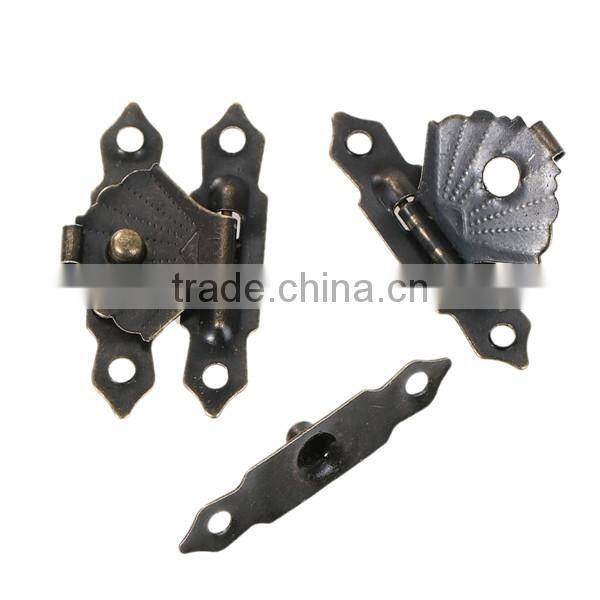 Iron Based Alloy Case Locks Antique Bronze 30mm x 7mm 29mm x18mm