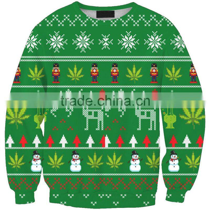 deer snowmen Christmas unisex 3D printed sweatshirts/blue na plus size 3d fashioable Christmas printed hoodies without hood