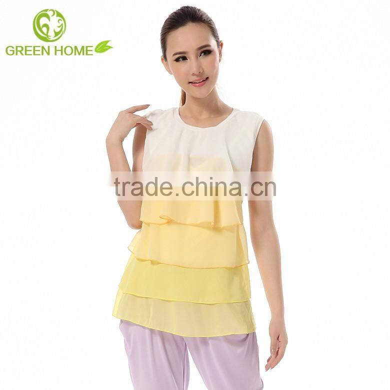 comfortable sleeveless light color breastfeeding clothes Wholesale maternity clothes nursing tops