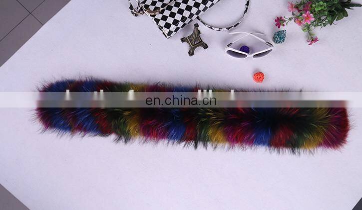 Factory wholesale high quality Dyed Raccoon fur skin