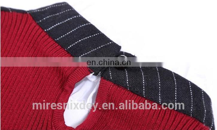 fashion slim fitted turtle-neck knitting sweater with pleated sleeve for office lady