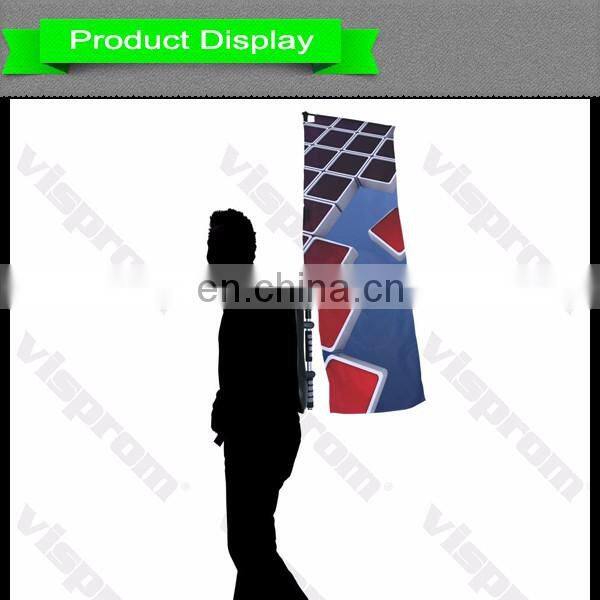 colorful backpack feather banner with rectanglle advertising banner for sale