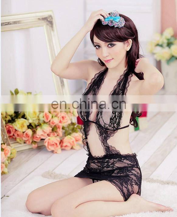 Factory erotic lingerie sexy hot mature women sexy babydoll lace underwear