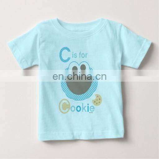 fancy cartoon digital printed high quality t-shirt baby