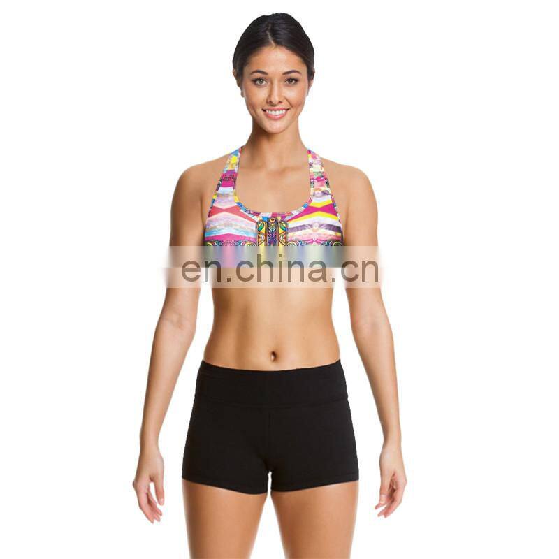 Ladies Stretchy Gradient Printed high quality sports tracksuits