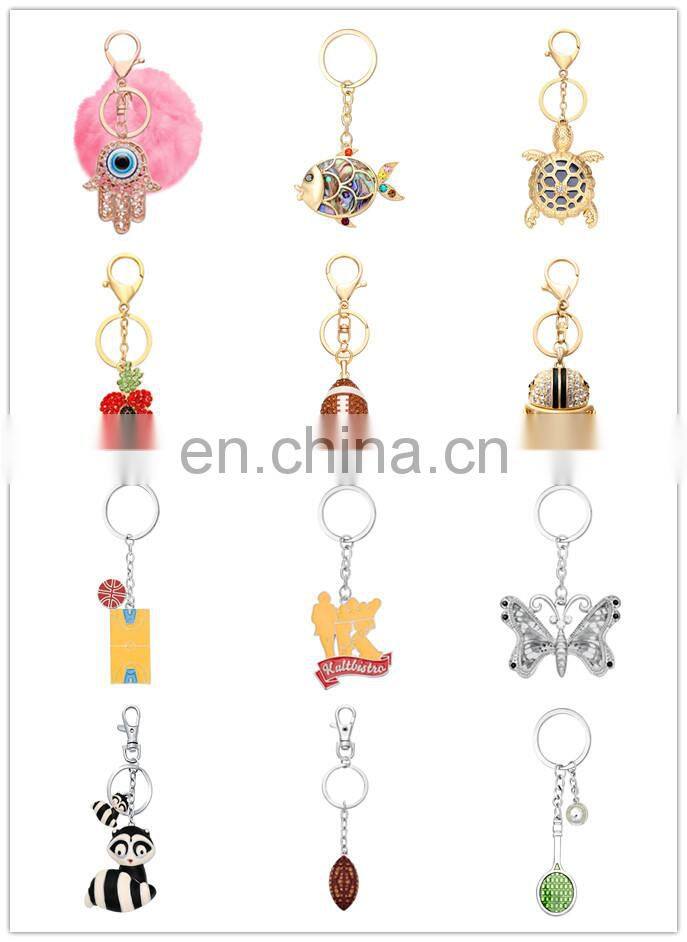 Best Selling Wholesale Custom Sea Life Jewelry Pink Fake Suede Tassel Keychain