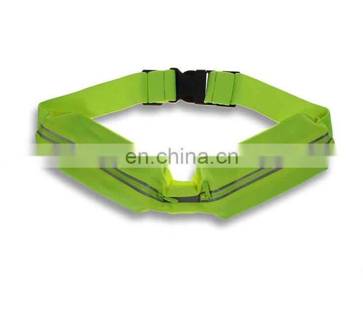 Outdoor Sweatproof Lycra Running Belt Waist Pack With Two Pockets