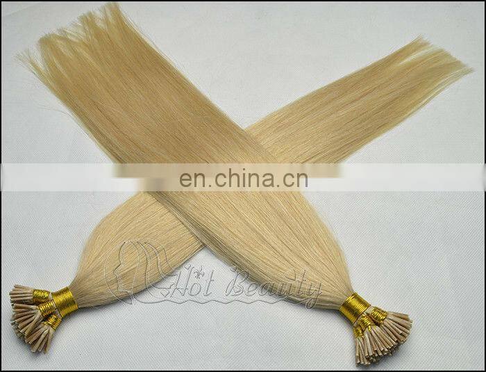 Courteous service pre braided hair i tip hair extensions wholesale Brazilian design the color you want