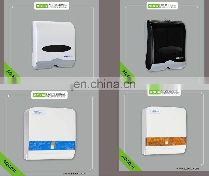 Wall mounted tissue dispenser,plastic facial z fold paper towel dispenser