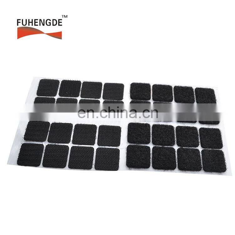 5/8'' 3/4'' 1'' 1.5'' Hook and Loop Squares Stick Pads Self Adhesive backing