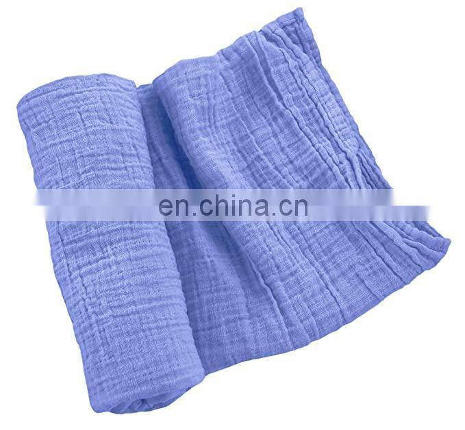Summer Solid Baby Cotton Swaddle Baby Blath Blanket Muslin Swaddle Blankets
