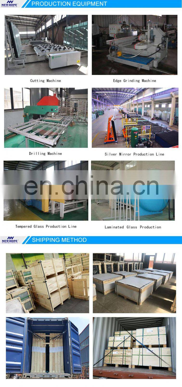 High quality clear round tempered glass table tops