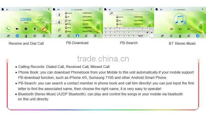 Erisin ES7603M 7" Car Audio DVD GPS Navigation System for Vitz Hilux