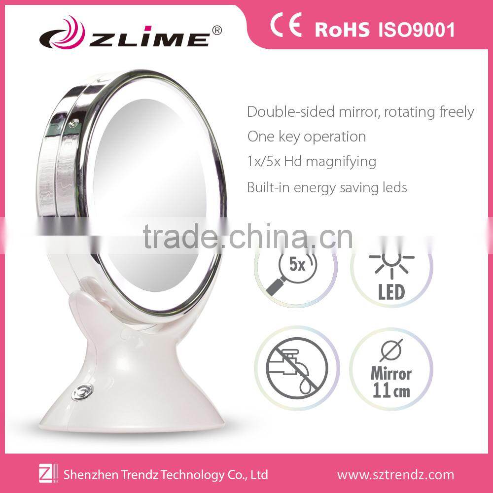 Double Side 1x/5x Magnifying Makeup Table Mirror