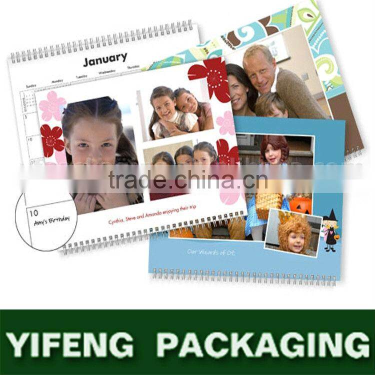 Guangzhou factory custom desk foldable calendar 2014
