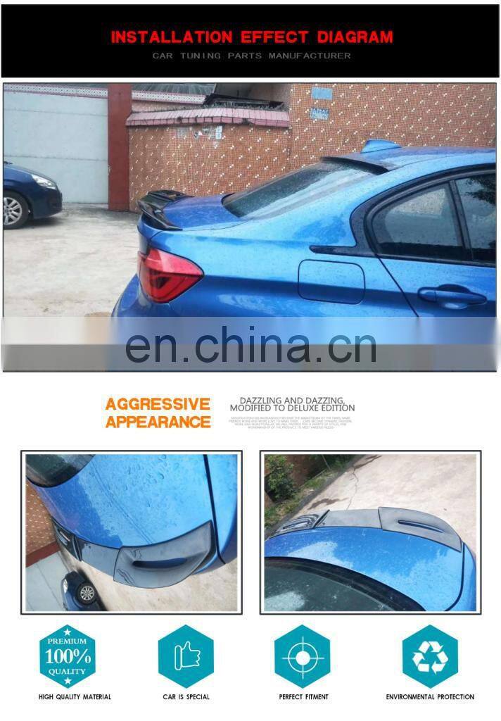 Carbon Fiber Rear Spoiler Trunk Wing Spoiler for BMW F30 F80 M3320i 335i 2012-2018