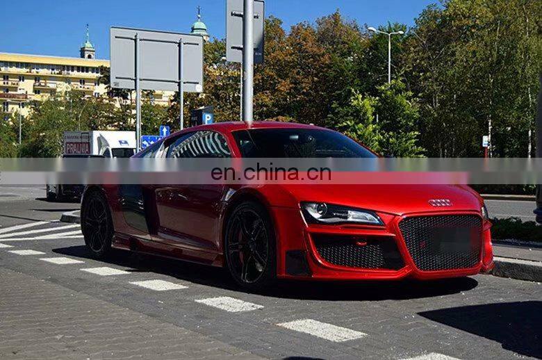 Runde Top Quality Kits For 06-15 Audi R8 V10 Upgrade Regula Design Resin Or Half Carbon Front Bumper Rear Bumper Side Skirts