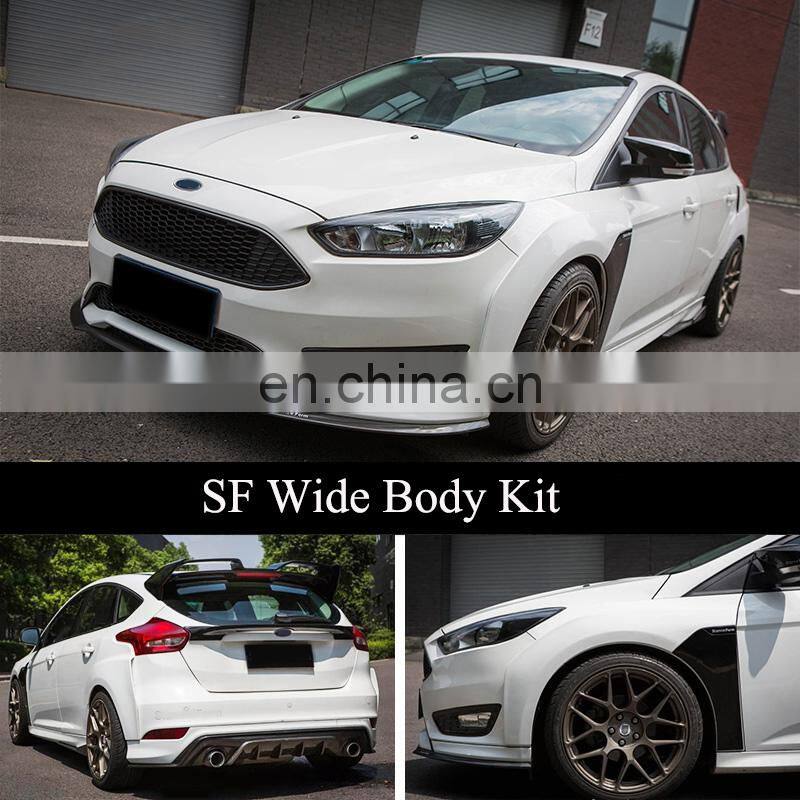 Runde New Arrival Dedicated For 15-17-18 Focus Hatchback Modified SF Sports Body Kit Exhaust Front Bumper Rear Lip