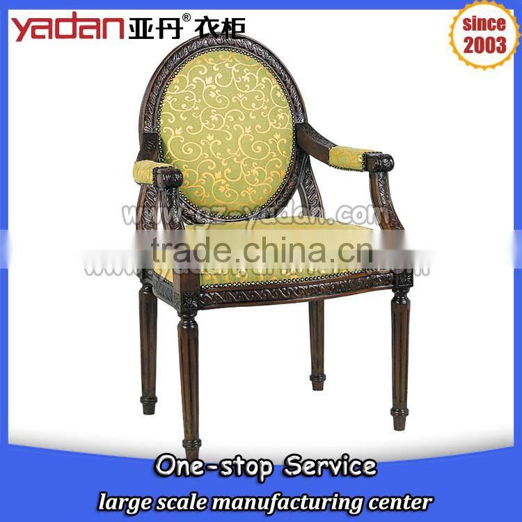 round dining room wooden dining chair,windsor chair with armrest home furniture