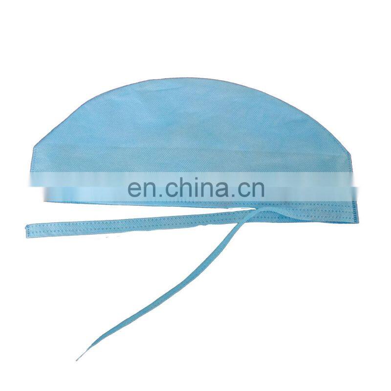 Hot sale non-woven disposable round cap For Hospital And Food Industry bouffant surgical cap
