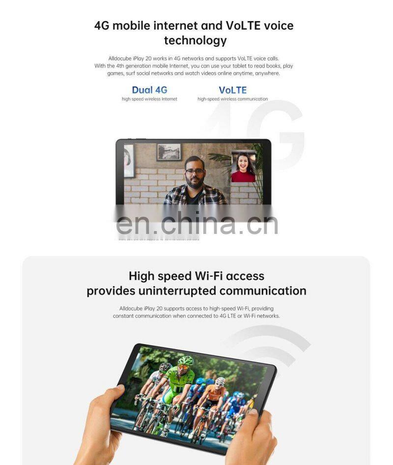ALLDOCUBE iPlay 20 Pro 4G Call Tablet 10.1 inch 6GB+128GB Android 10 Support Google Play