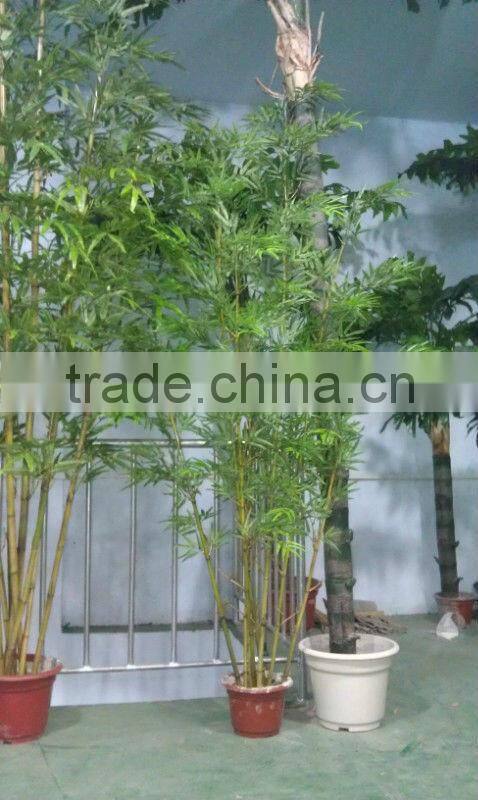2013 hot selling artificial outdoor green bamboo plants