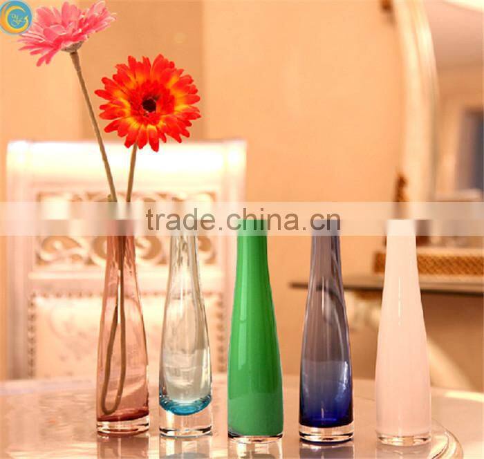 clear tall wedding table centerpiece glass vases