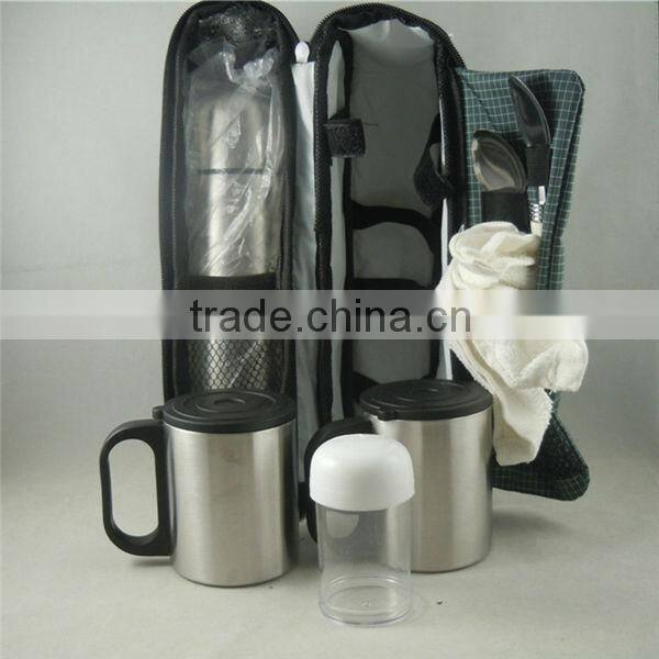 hot sale boutique double layer bottle flask gift sets