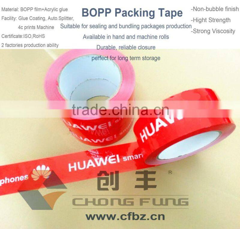 Hot Sell Customized Bopp Acrylic Glue Printed Packing Tape
