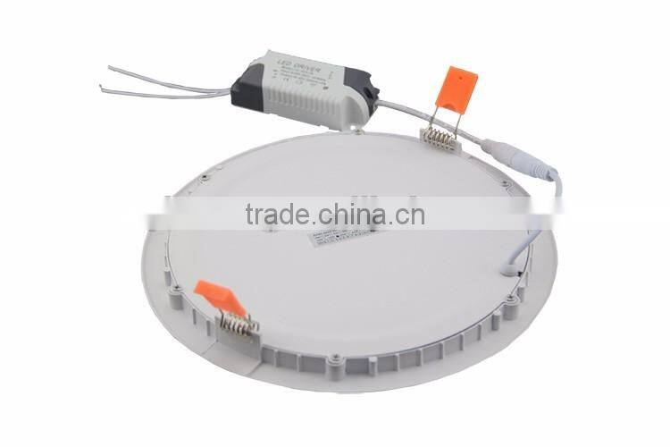 High efficiency 22x22 cm Embedded led round panel ceiling light