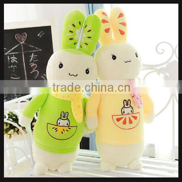 custom design big plush rabbit toys for kids
