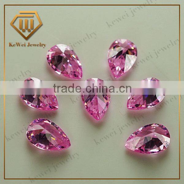 Excellent various shape pink cz gems for jewelry gemstone