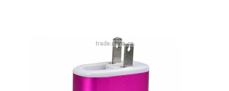 Mobile phone accessories manufacturer foldable dual 2 port usb charger, portable low price china wall usb Charger with IC chip