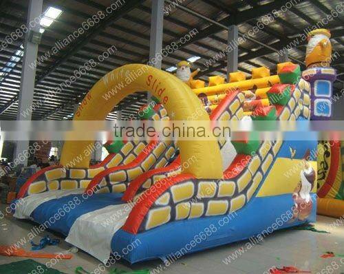 top quality inflatable pvc slide custom factory, cheap inflatable water slide with pool