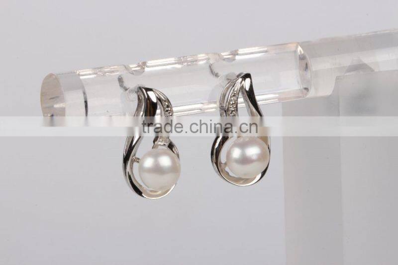 New Design Personalized New Double Sided Pearl Earring