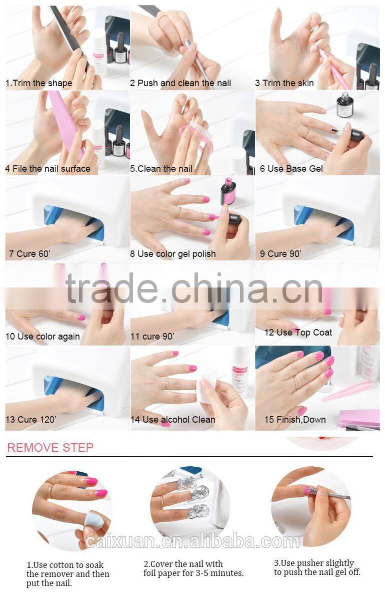 MSDS approved private label oem uv color gel nail polish in China