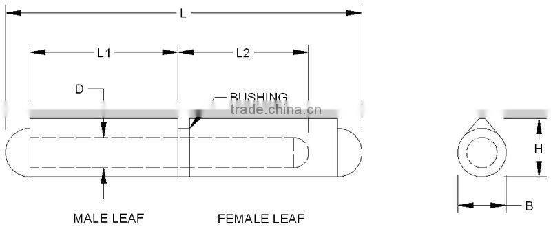 Top Quality Weld On Hinges