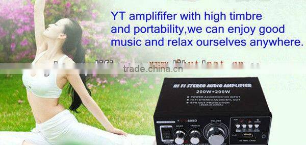 professional USB SD amplifier YT-698D support USB/SD/FM