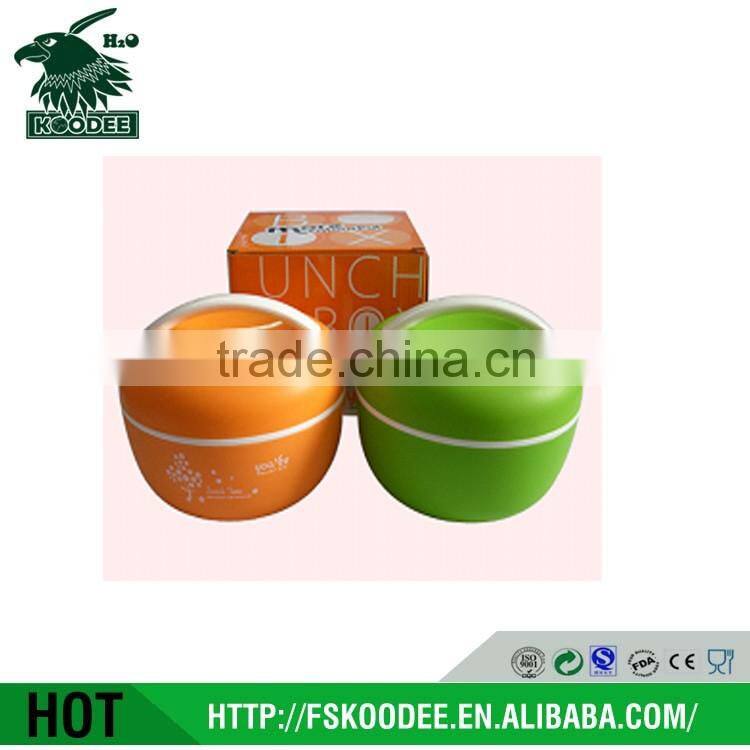 Stocked plastic material tiffin box with assorted colors