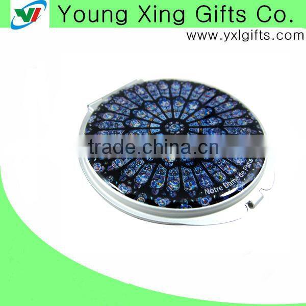 Elegant shape metal compact mirror