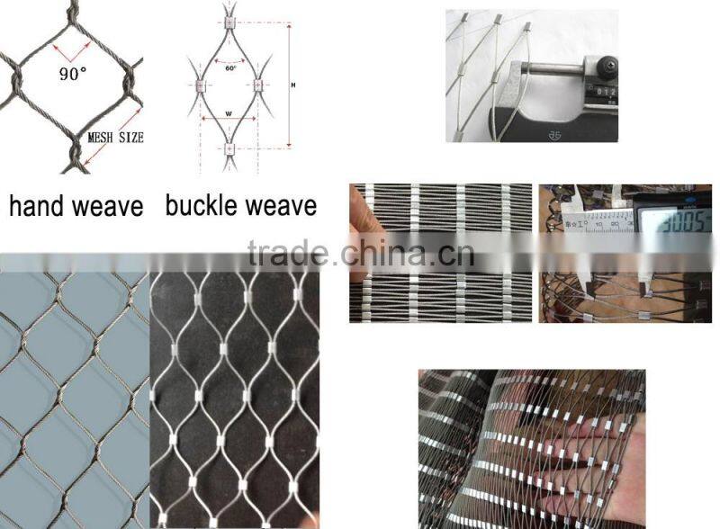 Stainless steel wire rope network