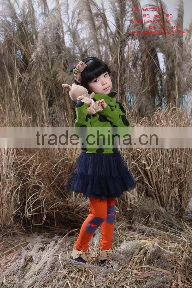 Sweet hood coats casual jeans dress designs/kids apparels suppliers