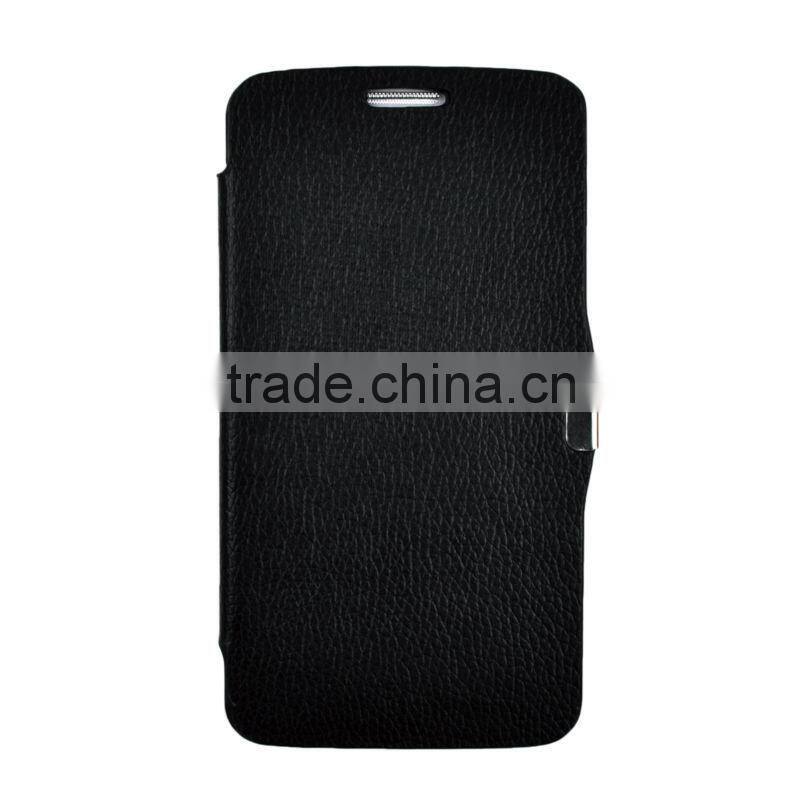 For LG G2 Mobile Phones Stylish Lichee PU Leather Magnetic Flip Case Cover