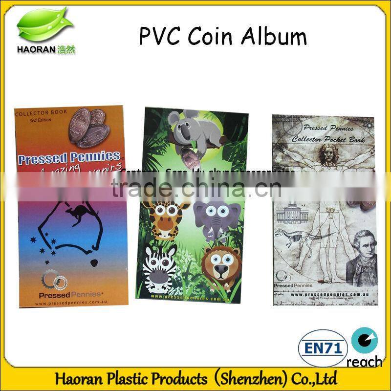 Popular souvenir penny album PVC