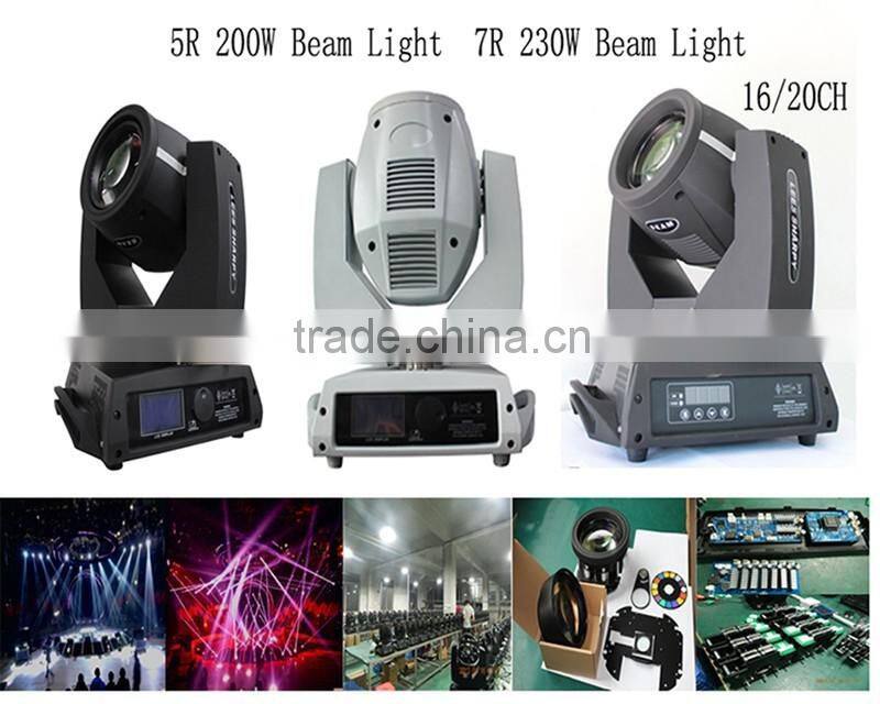 7R 230W Sharpy Beam Osram Lamp Moving Head Stage Disco Light