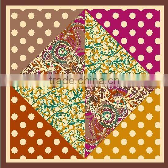 wholesale custom design turkish style digital printed polyester chiffon square scarf, head scarf,muslim chiffon hijab women