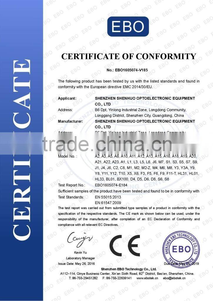 U2 LED 1000lm whirl switch LED diving flashlight