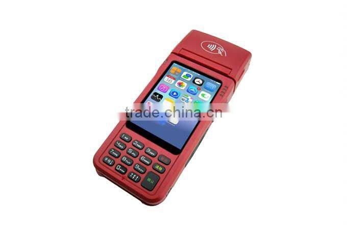 China Manufacturer Android system pos terminal with printer and support 3G/wifi/NFC/IC/MSR